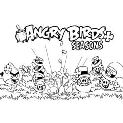Página para colorir: Angry Birds (desenhos animados) #25073 - Páginas para Colorir Imprimíveis Gratuitamente