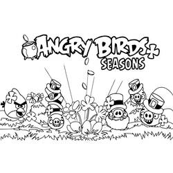 Página para colorir: Angry Birds (desenhos animados) #25077 - Páginas para Colorir Imprimíveis Gratuitamente