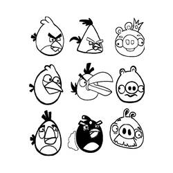 Página para colorir: Angry Birds (desenhos animados) #25106 - Páginas para Colorir Imprimíveis Gratuitamente