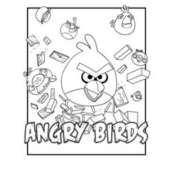 Página para colorir: Angry Birds (desenhos animados) #25107 - Páginas para Colorir Imprimíveis Gratuitamente
