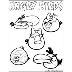 Página para colorir: Angry Birds (desenhos animados) #25127 - Páginas para Colorir Imprimíveis Gratuitamente