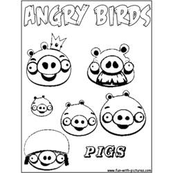 Página para colorir: Angry Birds (desenhos animados) #25145 - Páginas para Colorir Imprimíveis Gratuitamente