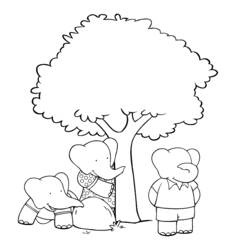 Página para colorir: babar (desenhos animados) #27889 - Páginas para Colorir Imprimíveis Gratuitamente