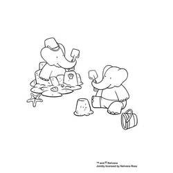 Página para colorir: babar (desenhos animados) #27895 - Páginas para Colorir Imprimíveis Gratuitamente