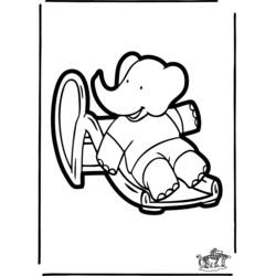 Página para colorir: babar (desenhos animados) #27956 - Páginas para Colorir Imprimíveis Gratuitamente