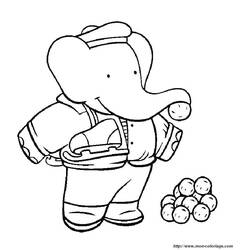 Página para colorir: babar (desenhos animados) #27967 - Páginas para Colorir Imprimíveis Gratuitamente