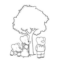 Página para colorir: babar (desenhos animados) #27976 - Páginas para Colorir Imprimíveis Gratuitamente