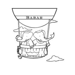 Página para colorir: babar (desenhos animados) #28032 - Páginas para Colorir Imprimíveis Gratuitamente