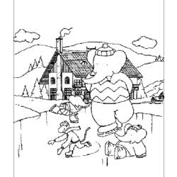 Página para colorir: babar (desenhos animados) #28052 - Páginas para Colorir Imprimíveis Gratuitamente