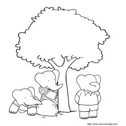 Página para colorir: babar (desenhos animados) #28069 - Páginas para Colorir Imprimíveis Gratuitamente