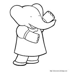 Página para colorir: babar (desenhos animados) #28098 - Páginas para Colorir Imprimíveis Gratuitamente