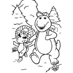 Página para colorir: Barney e seus amigos (desenhos animados) #40914 - Páginas para Colorir Imprimíveis Gratuitamente