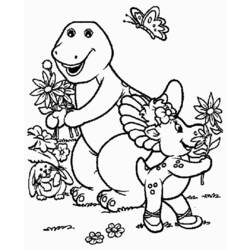 Página para colorir: Barney e seus amigos (desenhos animados) #40915 - Páginas para Colorir Imprimíveis Gratuitamente