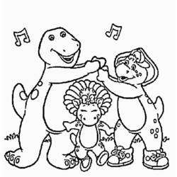 Página para colorir: Barney e seus amigos (desenhos animados) #40936 - Páginas para Colorir Imprimíveis Gratuitamente