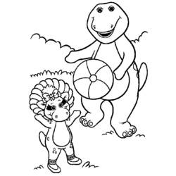 Página para colorir: Barney e seus amigos (desenhos animados) #40942 - Páginas para Colorir Imprimíveis Gratuitamente