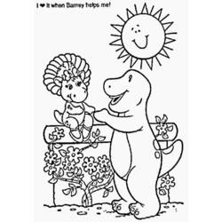 Página para colorir: Barney e seus amigos (desenhos animados) #40943 - Páginas para Colorir Imprimíveis Gratuitamente