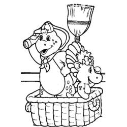 Página para colorir: Barney e seus amigos (desenhos animados) #40944 - Páginas para Colorir Imprimíveis Gratuitamente