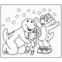 Página para colorir: Barney e seus amigos (desenhos animados) #40959 - Páginas para Colorir Imprimíveis Gratuitamente