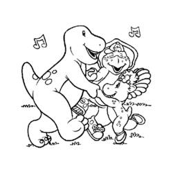 Página para colorir: Barney e seus amigos (desenhos animados) #40979 - Páginas para Colorir Imprimíveis Gratuitamente