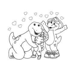 Página para colorir: Barney e seus amigos (desenhos animados) #40987 - Páginas para Colorir Imprimíveis Gratuitamente