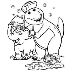Página para colorir: Barney e seus amigos (desenhos animados) #41007 - Páginas para Colorir Imprimíveis Gratuitamente