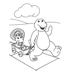 Página para colorir: Barney e seus amigos (desenhos animados) #41008 - Páginas para Colorir Imprimíveis Gratuitamente