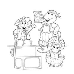 Página para colorir: Barney e seus amigos (desenhos animados) #41034 - Páginas para Colorir Imprimíveis Gratuitamente