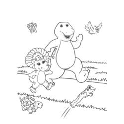 Página para colorir: Barney e seus amigos (desenhos animados) #41042 - Páginas para Colorir Imprimíveis Gratuitamente