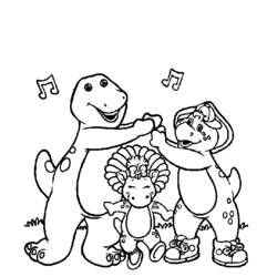 Página para colorir: Barney e seus amigos (desenhos animados) #41054 - Páginas para Colorir Imprimíveis Gratuitamente