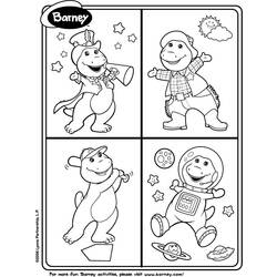 Página para colorir: Barney e seus amigos (desenhos animados) #41065 - Páginas para Colorir Imprimíveis Gratuitamente