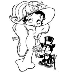 Página para colorir: Betty Boop (desenhos animados) #25910 - Páginas para Colorir Imprimíveis Gratuitamente