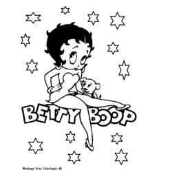 Página para colorir: Betty Boop (desenhos animados) #25911 - Páginas para Colorir Imprimíveis Gratuitamente