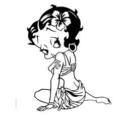 Página para colorir: Betty Boop (desenhos animados) #25912 - Páginas para Colorir Imprimíveis Gratuitamente