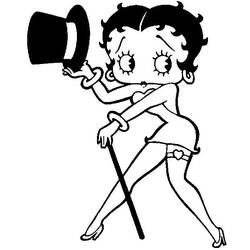 Página para colorir: Betty Boop (desenhos animados) #25913 - Páginas para Colorir Imprimíveis Gratuitamente