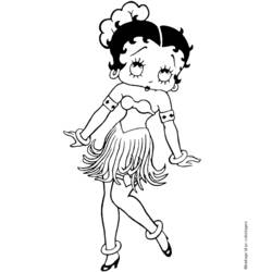 Página para colorir: Betty Boop (desenhos animados) #25917 - Páginas para Colorir Imprimíveis Gratuitamente