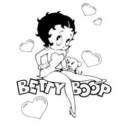 Página para colorir: Betty Boop (desenhos animados) #25920 - Páginas para Colorir Imprimíveis Gratuitamente