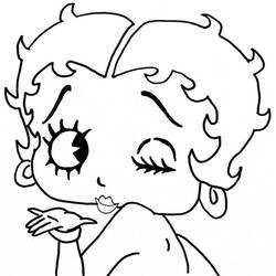 Desenhos para colorir: Betty Boop - Páginas para Colorir Imprimíveis Gratuitamente