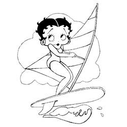 Página para colorir: Betty Boop (desenhos animados) #25927 - Páginas para Colorir Imprimíveis Gratuitamente