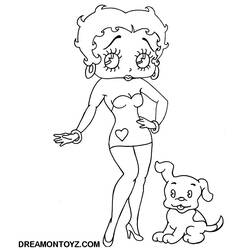 Página para colorir: Betty Boop (desenhos animados) #25928 - Páginas para Colorir Imprimíveis Gratuitamente