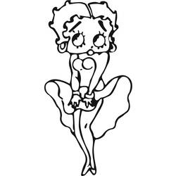 Página para colorir: Betty Boop (desenhos animados) #25932 - Páginas para Colorir Imprimíveis Gratuitamente