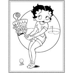 Página para colorir: Betty Boop (desenhos animados) #25938 - Páginas para Colorir Imprimíveis Gratuitamente