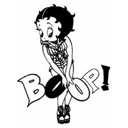 Página para colorir: Betty Boop (desenhos animados) #25945 - Páginas para Colorir Imprimíveis Gratuitamente