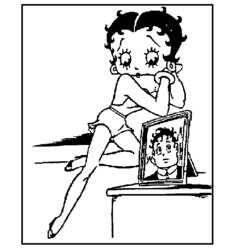 Página para colorir: Betty Boop (desenhos animados) #25953 - Páginas para Colorir Imprimíveis Gratuitamente