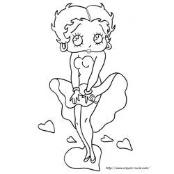 Página para colorir: Betty Boop (desenhos animados) #25955 - Páginas para Colorir Imprimíveis Gratuitamente