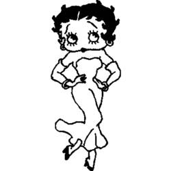 Página para colorir: Betty Boop (desenhos animados) #25957 - Páginas para Colorir Imprimíveis Gratuitamente