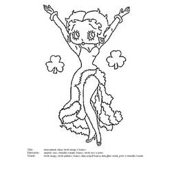Página para colorir: Betty Boop (desenhos animados) #25958 - Páginas para Colorir Imprimíveis Gratuitamente