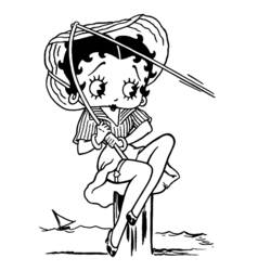 Página para colorir: Betty Boop (desenhos animados) #25965 - Páginas para Colorir Imprimíveis Gratuitamente