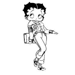 Página para colorir: Betty Boop (desenhos animados) #25975 - Páginas para Colorir Imprimíveis Gratuitamente