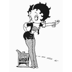 Página para colorir: Betty Boop (desenhos animados) #25979 - Páginas para Colorir Imprimíveis Gratuitamente