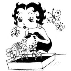 Página para colorir: Betty Boop (desenhos animados) #25980 - Páginas para Colorir Imprimíveis Gratuitamente